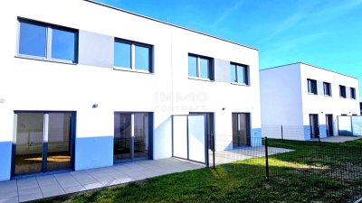 Wohnen in familiärer Anlage - Moderne, ruhige Doppelhaushälfte in Stoob - Mietkauf