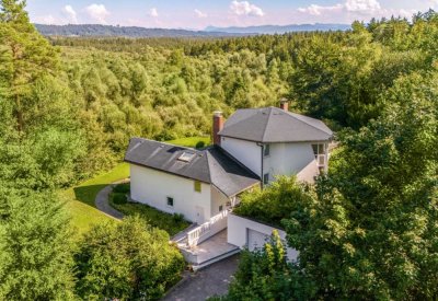 Isarauen nahe Pupplinger Au: Architektenvilla in Weitblicklage