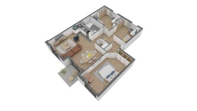 Attraktive 4,5 Zimmer-Wohnung im EG mit eigenem Garten