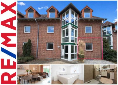 Attraktive Erdgeschosswohnung mit Terrasse, Garten und Garage in Kleve-Materborn!