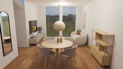 Möblierte helle 2,5-Zimmer möblierte Neubau Wohnung mit Balkon im 2. OG in Tübingen