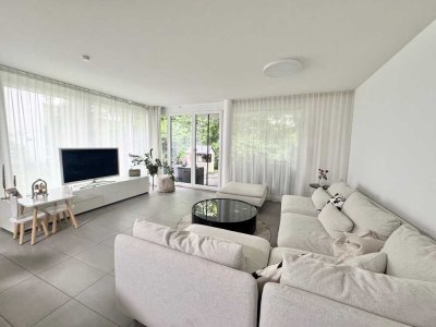 moderne 3 Zimmer-Terrassenwohnung mit privaten Garten