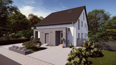 MODERNES ZWEIFAMILIENHAUS MIT VIELSEITIGEM GRUNDRISS