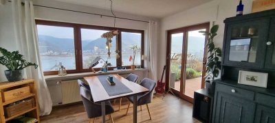 3-Zi.-Souterrain-Wohnung mit Terrasse und Rheinblick in Rheindiebach bei Bacharach am Rhein