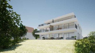 Neubau 4-Zimmer-Wohnung mit luxuriöser Innenausstattung mit Einbauküche in Holzgerlingen