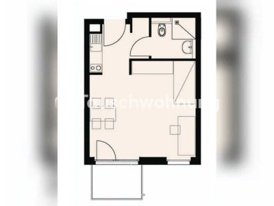 Tauschwohnung: Helle 1-Raum-Wohnung nahe Park Sanssouci