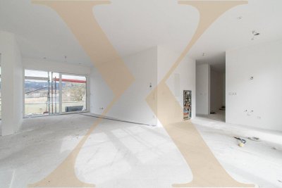 ERSTBEZUG! Traumhafte 4-Zimmer-Wohnung mit herrlichem Donaublick mit Eigengarten &amp; Terrasse in WILHERING zu verkaufen!