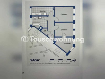 Tauschwohnung: gute Lage 3 Zimmerwohnug für Familie in Altona, nur mit SAGA