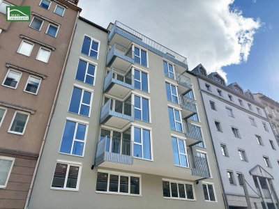 Perfekt, durchdachter Grundriss mit Balkon - Erstbezug in begehrter Lage inkl. Küche und PV-Anlage