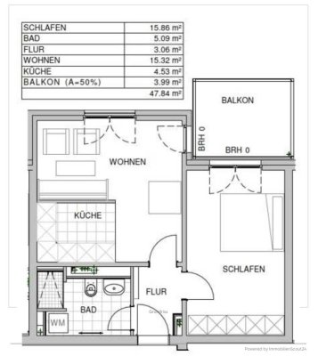 Moderne 2-Zimmer Wohnung mit Balkon im 3. OG in Schönefeld