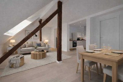 Dachgeschoss-Maisonette mit Terrasse und Garten* Hochwertig saniert!