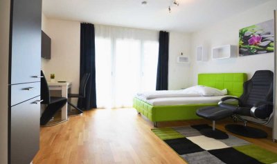 ab 13.05. freies 1-Zimmer-Apartment, möbliert & komplett ausgestattet, zentral in Mörfelden
