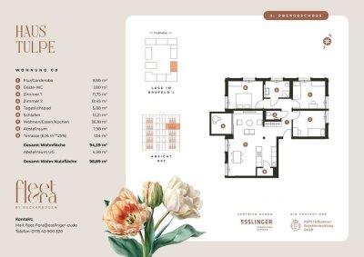 Exklusive 4-Zimmer-Etagenwohnung im Haus Tulpe