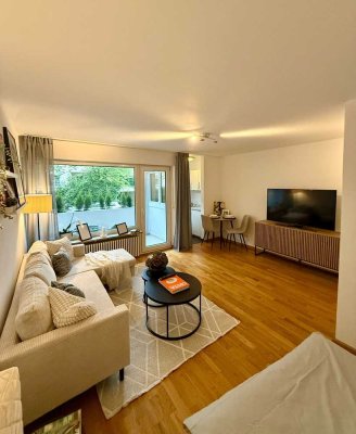 Wunderschöne neu möblierte  1-Zimmer-Wohnung mit Balkon in direkter Tierpark und Isarnähe
