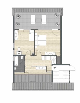 4-Zimmer-Maisonettewohnung mit Balkon und Dachterrasse!