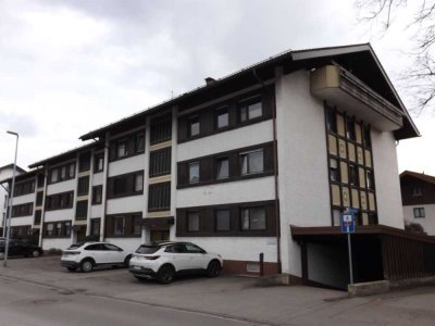 1-Zimmer- Wohnung in Sonthofen: zentral, gepflegt, teilmöbliert