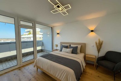 Penthouse-Feeling! Stilvoll sanierte 3-Zi-Whg mit Alpenblick und TG-Stellplatz. Ohne Provision!