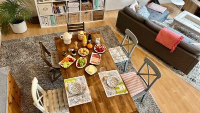 *RESERVIERT*
Modernisierte 3,5-Zimmer-Maisonette-Wohnung mit Süd-Balkon