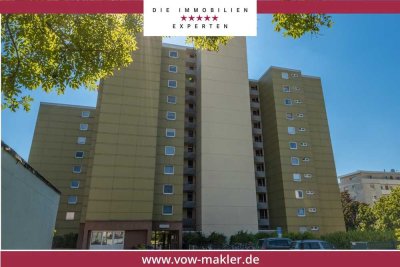 Attraktive 2-Zimmer-Wohnung mit Balkon, Weitblick und Tiefgaragenstellplatz im nördlichen Ringgebiet