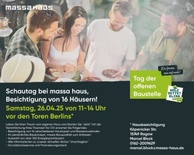 Schautag bei massa haus - Kommen Sie vorbei!