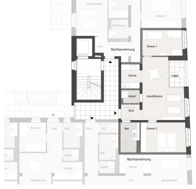 NEUBAU * Helle 3 Zimmer-Wohnung mit Loggia * KFW 40 und QNG