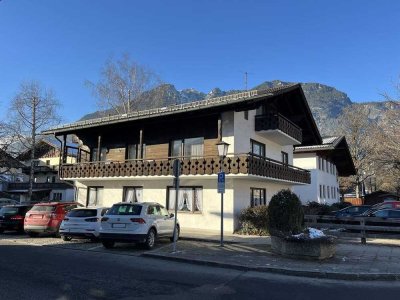 Mehrfamilienhaus im Herzen von Garmisch 
- eine von drei Wohnungen ist verfügbar -