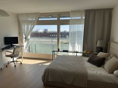Möbilierte 1-Zimmer Wohnung mit Balkon im 4. OG