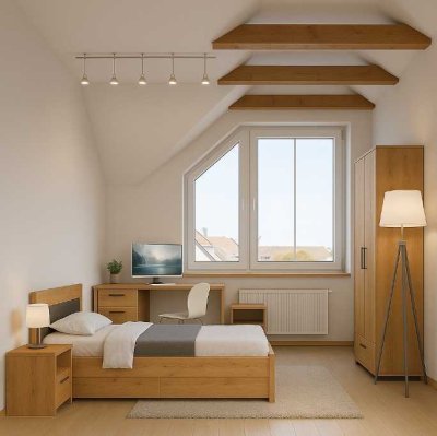 2er-WG mit All-Inclusive-Komfort – Vollmöblierte Zimmer inkl. Küche, Internet, Kfz-Stellplatz