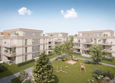 3-Zimmer-Wohnung mit Gartenanteil, offener Wohnküche, Fußbodenheizung und Echtholzparkett