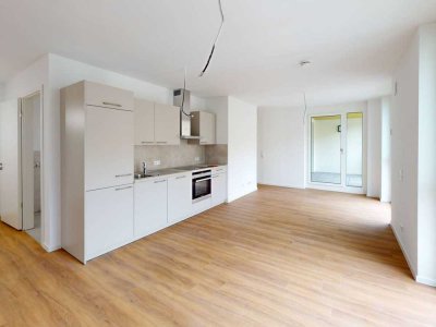 Erstbezug: Helle 3-Zi.Whg. mit offener Wohnküche und Loggia!