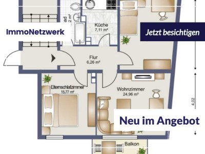Helle 3‑ZKB‑Wohnung mit Balkon im 2. OG – Trier‑Süd