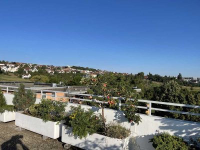 Traumhafte Penthousewohnung mit 130 m² Rundum-Terrasse in Filderstadt-Bonlanden