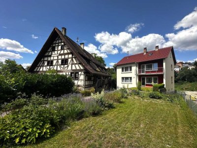 Einfamilienhaus mit Blick ins Grüne - direkt am Neckar