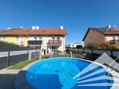 Großzügiges Eckreihenhaus mit Garten &amp; Pool in toller Siedlungslage! 360° Rundgang online!
