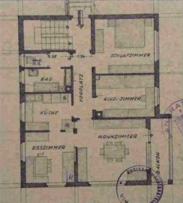 Halzhausen 3,5 Zi, 78qm  EG-Whg mit EBK,  Balkon und großem Garten