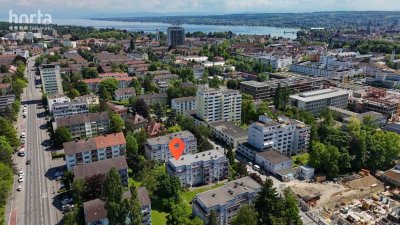 Über 4,5 % Rendite! Bezugsfreies Penthouse mit Dachterrasse &  TG-Stellplatz in KN-Petershausen