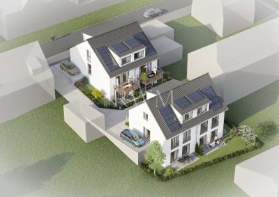 Neubauprojekt: Doppelhaushälfte mit Terrasse und Garten sowie Stellplatz