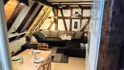 Denkmalgeschützte Wohnung im Orstkern von Plattenhardt!-für 1-2 Personen!