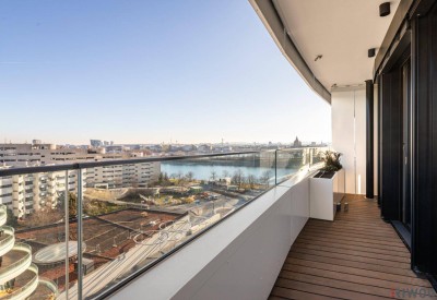 DANUBE FLATS II SEITLICHER BLICK RICHTUNG DONAU und INNERE STADT II ca. 13m² BALKON II 7. STOCK II ERSTBEZUG II GARAGENPLATZ OPTIONAL II IDEAL ALS INVESTMENT