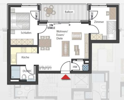 Wohnen mit Lebensqualität: 3 Zimmer-Neubauwohnung am Stadtpark Stuttgart-Vaihingen