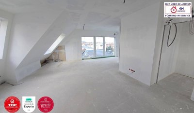 Wunderschöne Dachgeschosswohnung mit 15 m² Terrasse und 24 m² Dachterrasse im Erstbezug!