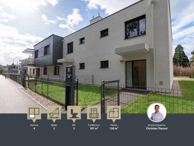 Hietzing - Speising || moderne 4 Zimmer Maisonette mit Eigengarten in toller Ruhelage || TG-Stellplatz || Fitness