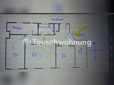 Tauschwohnung: Wir bieten 123m2 in 04155. Suchen ab 90m2 am Johana Park