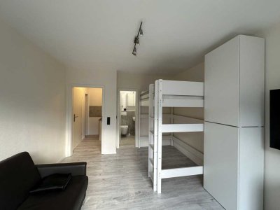 Möblierte, vollständig renovierte 1-Raum-Wohnung mit gehobener Innenausstattung