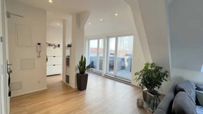 3-Zimmer DG-Traum mit Terrasse in ruhiger, grüner Lage