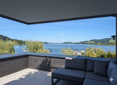 Großzügige Erstbezugs-Terrassenwohnung mit Seezugang direkt am Obertrumer See!