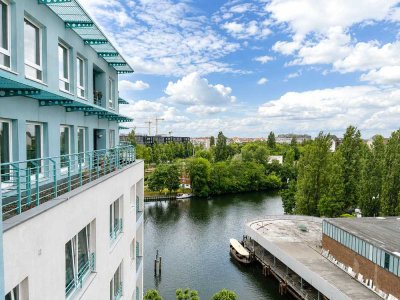Spreeblick! Bezugsfreie 2-Zimmer-Wohnung mit Tiefgarage, Terrasse und Concierge in Charlottenburg