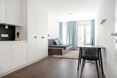 Möblierte 1-Zimmer-Wohnung mit Gartenanteil!