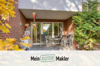 2-Zimmer-Erdgeschosswohnung mit großer Terrasse, Garten & Stellplatz – vermietetes Anlageobjekt