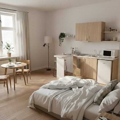 Möbliertes Einzimmerapartment für Pendler & Wochenaufenthalte